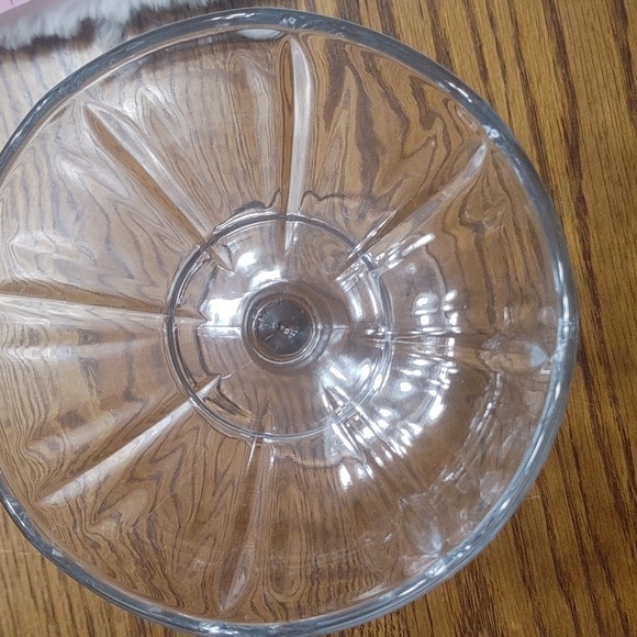 Heavy Clear Colorless Antique Glass Compote/Sherbet Pedestal Candy Dish - Picture 10 of 10